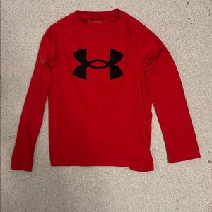 Under Armour Red Crew Neck Top